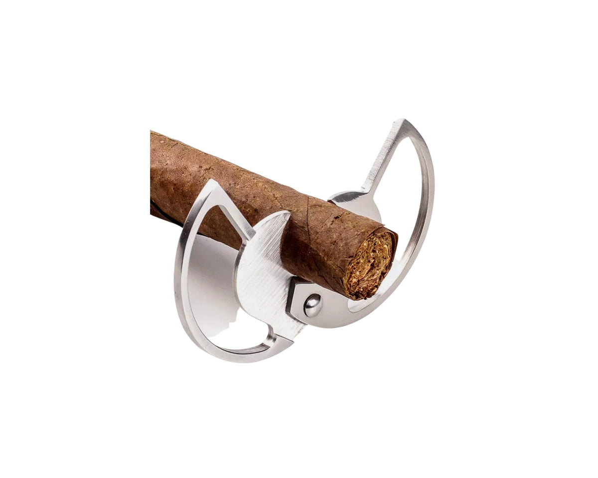 Coupe cigare 2 lames forme coq bi-couleur, 12cm