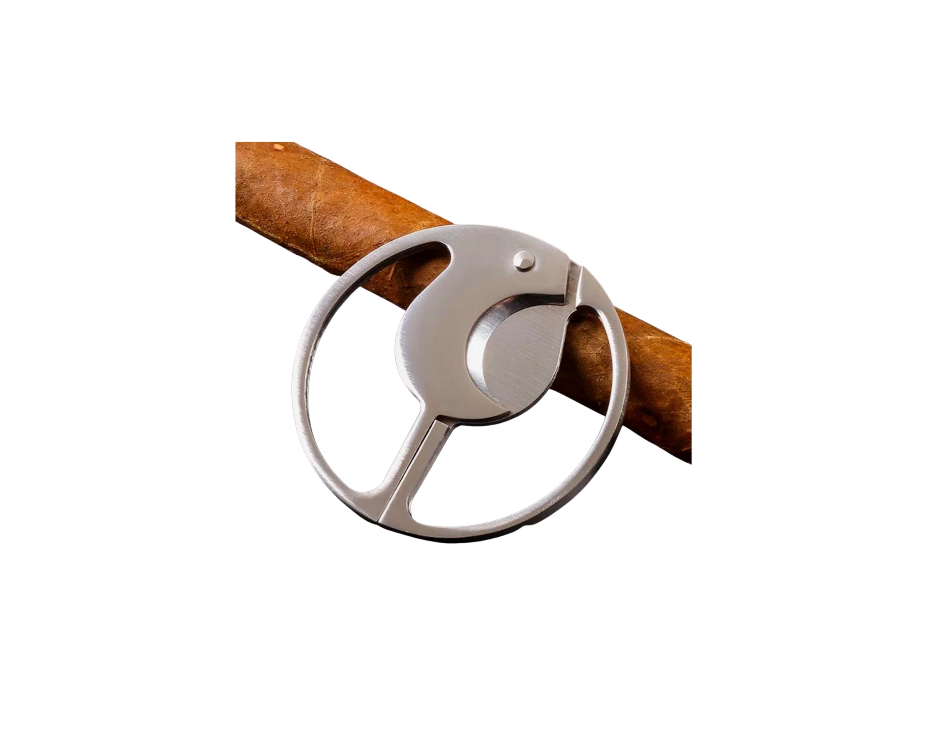 Coupe cigare 2 lames forme coq bi-couleur, 12cm
